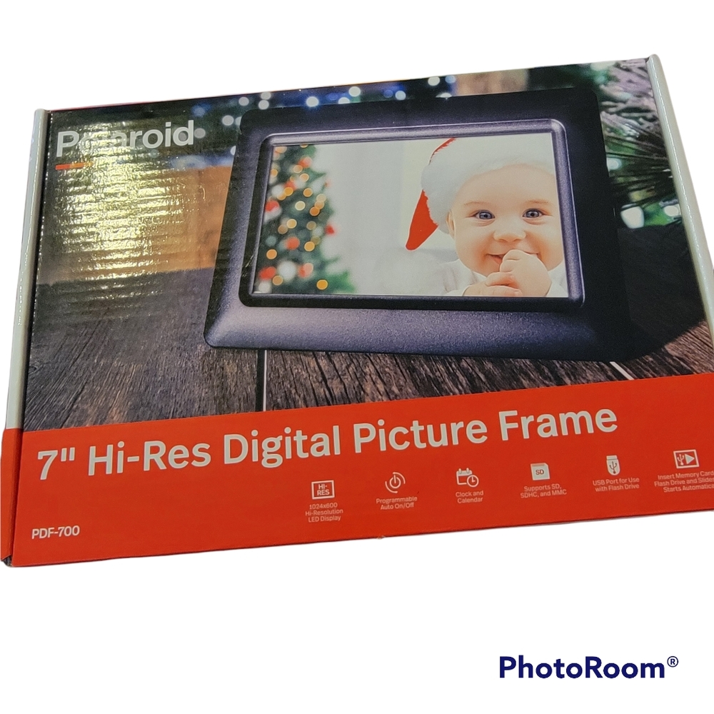 New Polaroid 7 inch digital photo frame